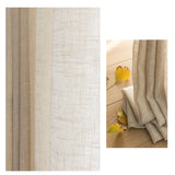 Sheer Oatmeal Linen Drapes