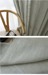 Sheer Light Gray Linen Drapes