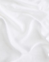 Pure White French Linen Bed Sheet Set