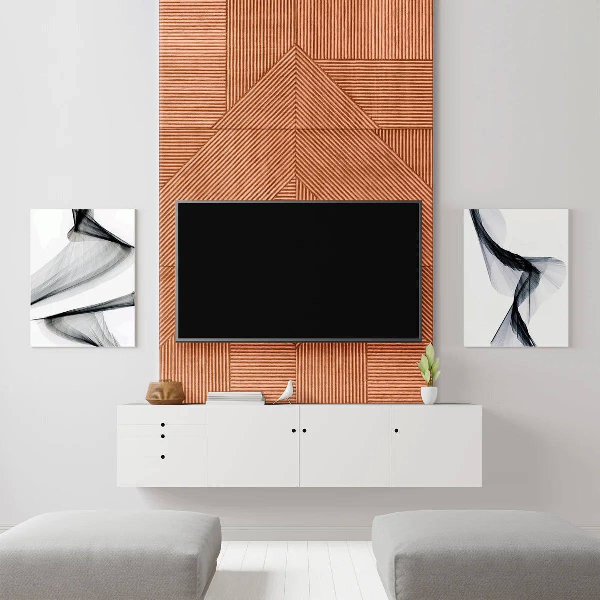 Euclid Stained Wooden Wall Panel – view 8