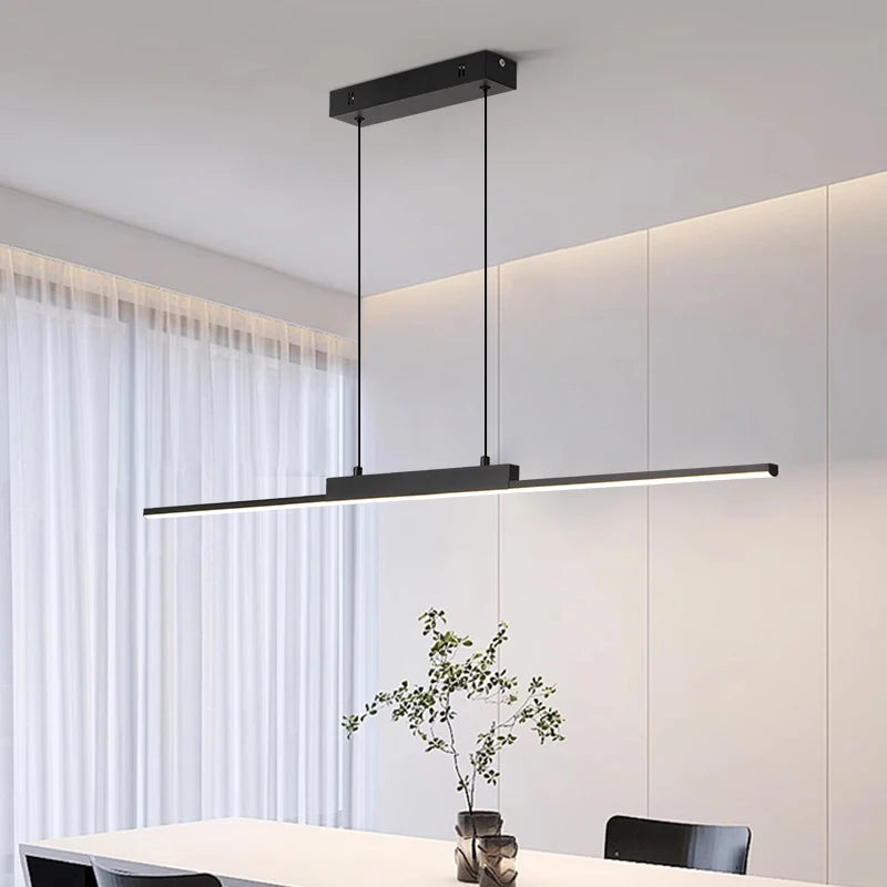 Gold Linear LED Pendant Light - view 5