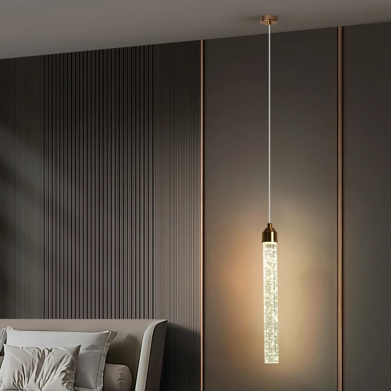 Gold Crystal Pendant Light
