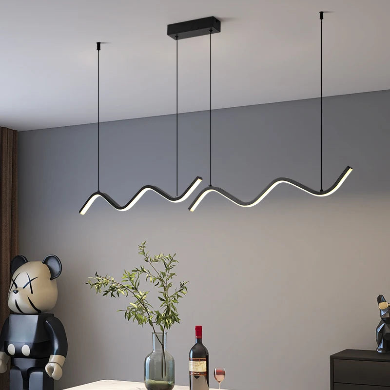 Nordic Long LED Pendant Light - view 4