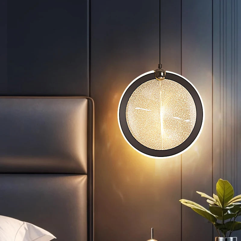 Round Crystal LED Pendant