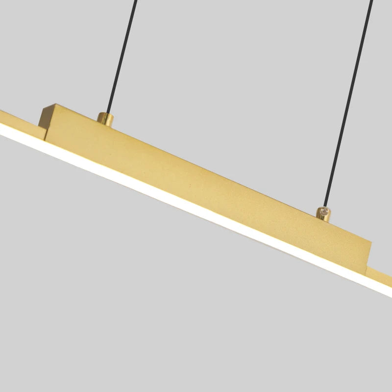 Gold Linear LED Pendant Light - view 6