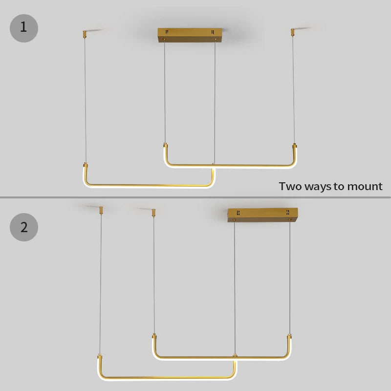 Gold LED Pendant Light - view 5