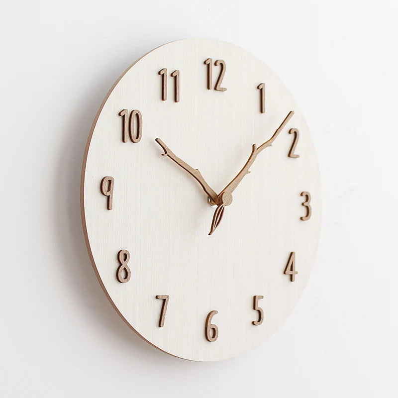 Nordic Wooden Wall Clock – view 4