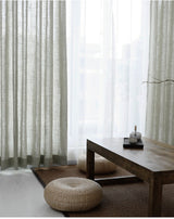 Sheer Light Gray Linen Drapes