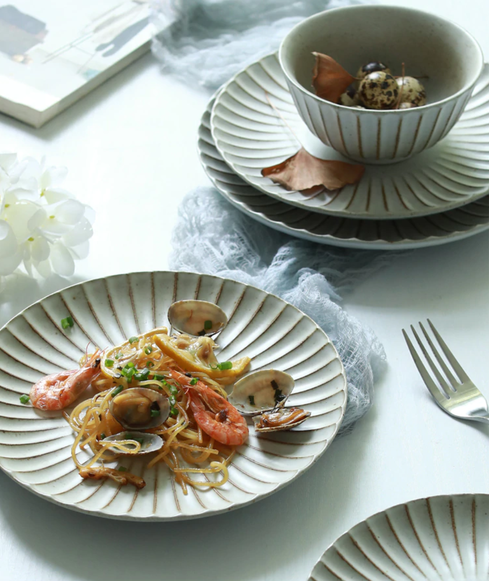 Rustic Japanese Style Dining Set – view 3