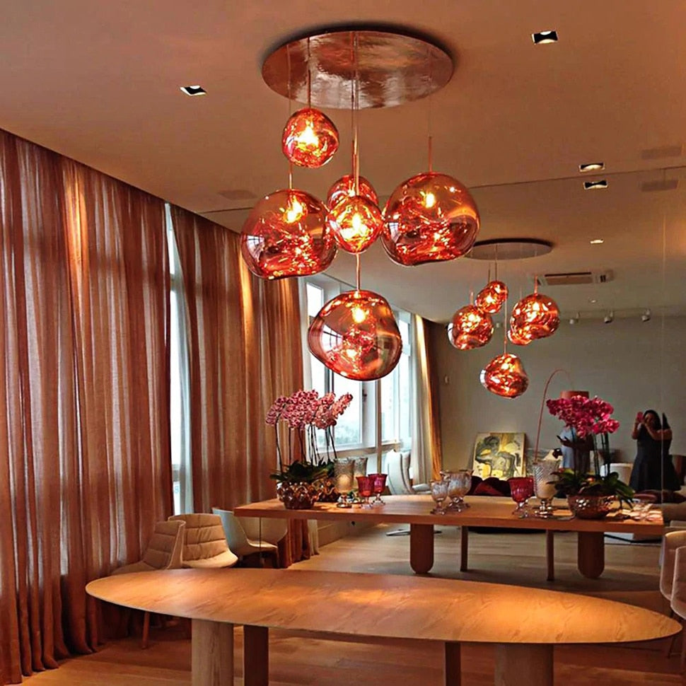 Lava Glass Bubble Pendant Light