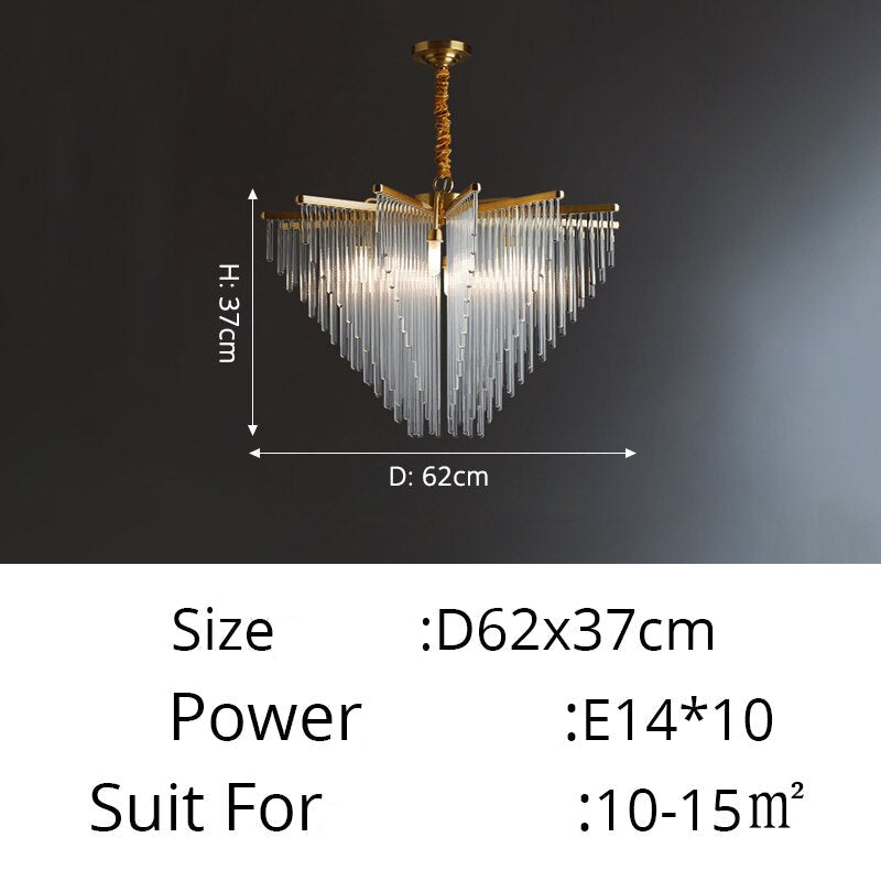 Italian Crystal Tassel Chandelier, 10 / 12 Heads