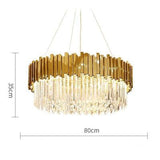 Dipped in Gold Crystal Chandelier