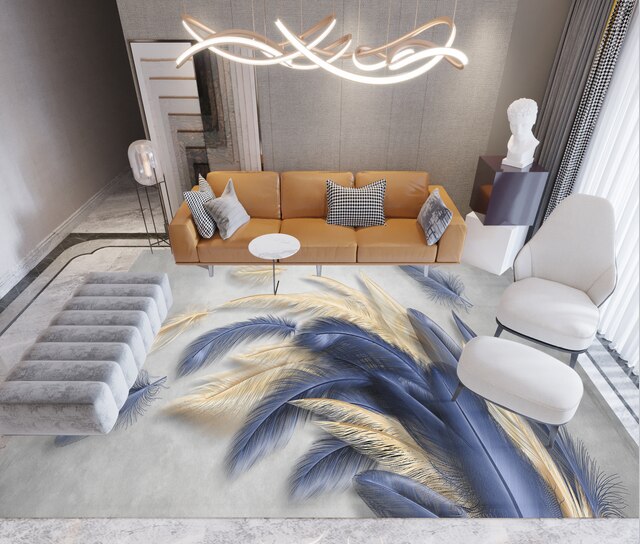 Modern Abstract Short-Plush Area Rug