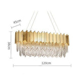 Dipped in Gold Crystal Chandelier