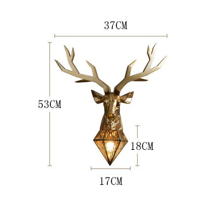 Antler Wall Sconce, Gold or Silver