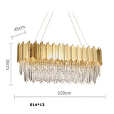Dipped in Gold Crystal Chandelier