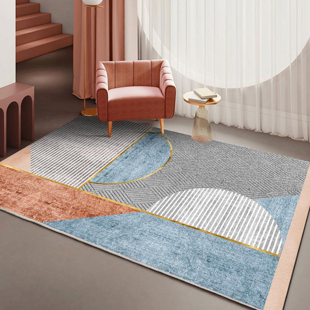 Modern Abstract Short-Plush Area Rug