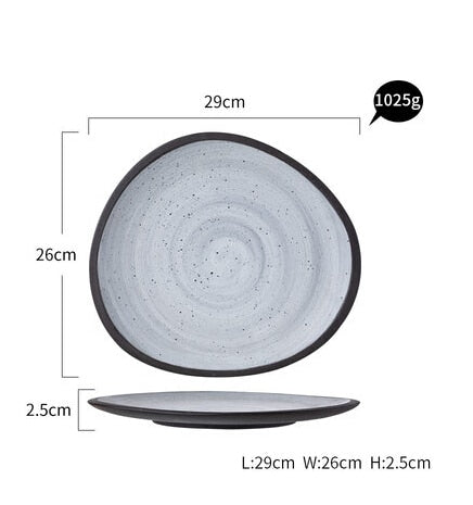 Nordic Retro Ceramic Dining Set – D