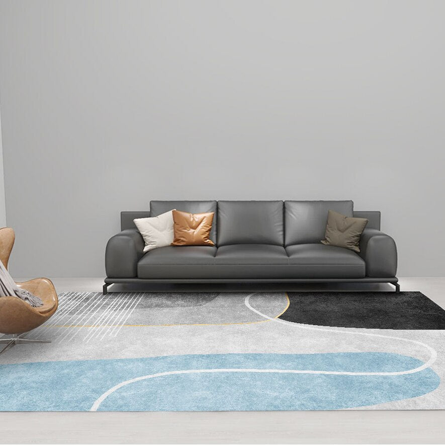 Modern Abstract Short-Plush Area Rug