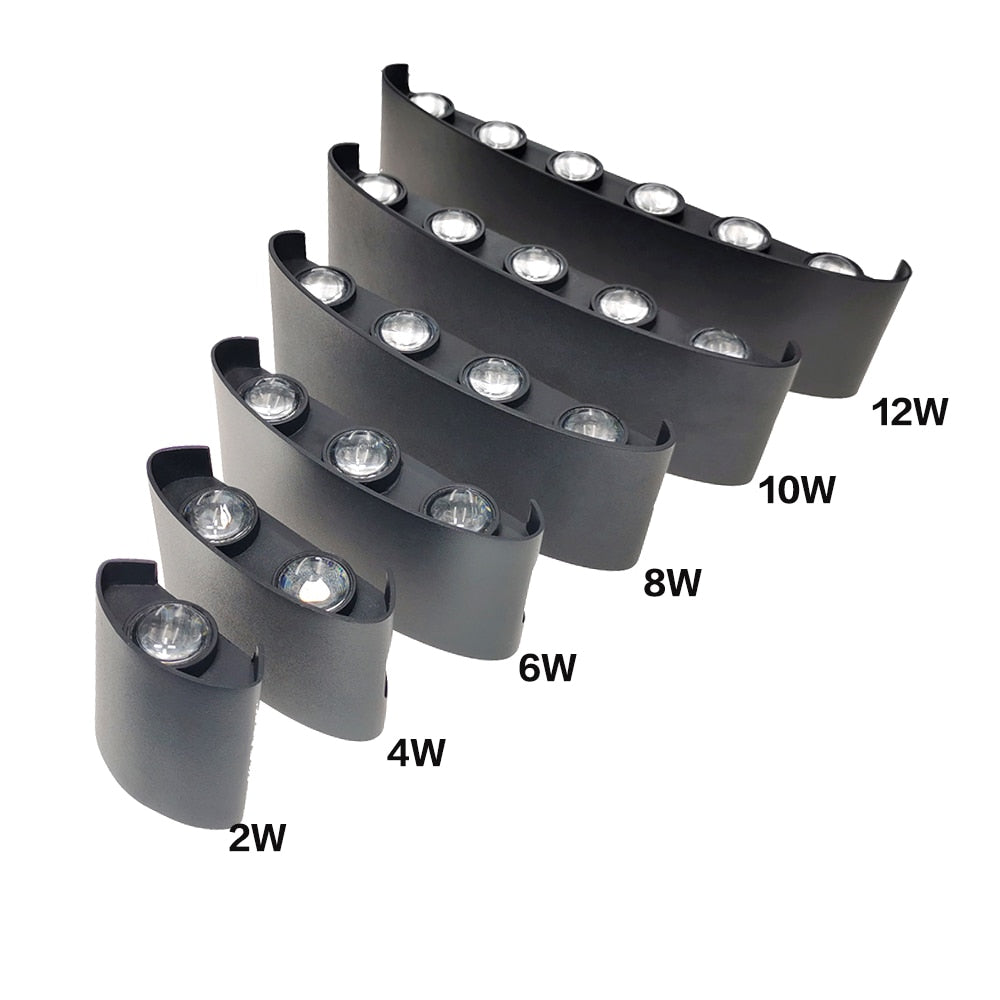 IP65 LED Wall Light Aluminum RGB Outdoor Waterproof Garden Fence Indoor Fashion Wall Lamp For Bedroom Bedside Living Room Stairs