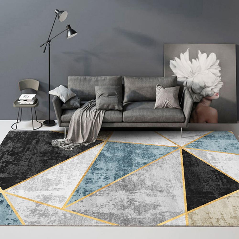 Modern Abstract Short-Plush Area Rug