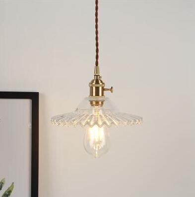 Nordic Glass Ball Pendant Light, Polished Copper