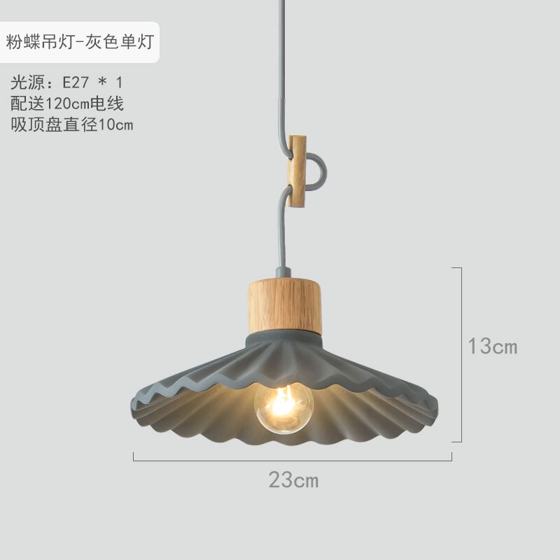 Nordic Minimal Pendant Light, Painted or Cement