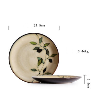 Hand Painted Evergreen Dining Set