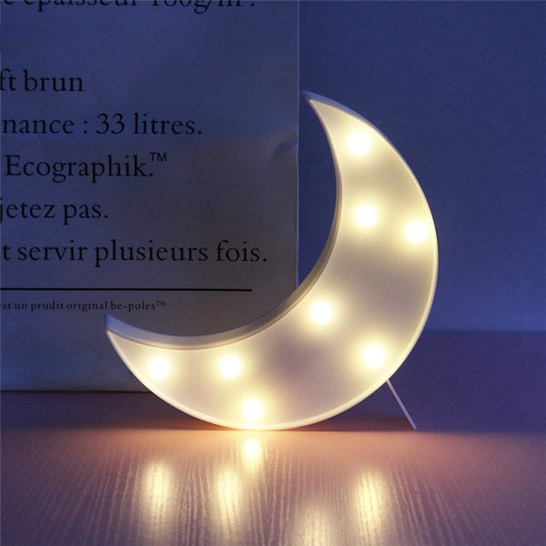 LED Cloud, Moon and Stars Night Light