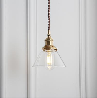 Nordic Glass Ball Pendant Light, Polished Copper