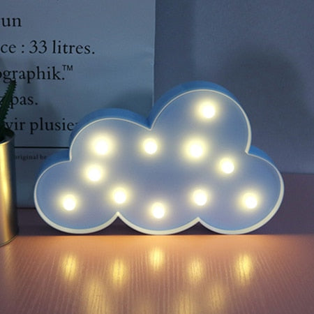 LED Cloud, Moon and Stars Night Light