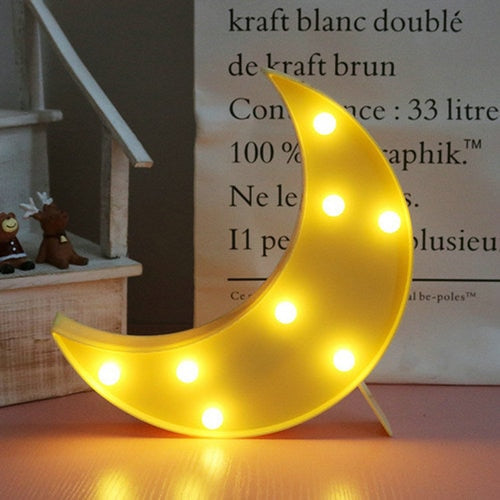 LED Cloud, Moon and Stars Night Light