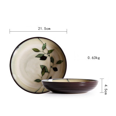 Hand Painted Evergreen Dining Set