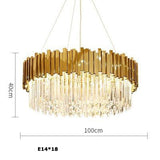 Dipped in Gold Crystal Chandelier