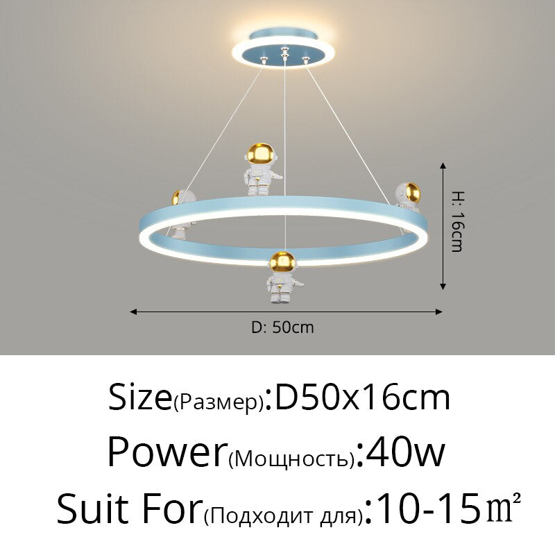 Astronaut Kids' LED Pendant Light, 50 cm
