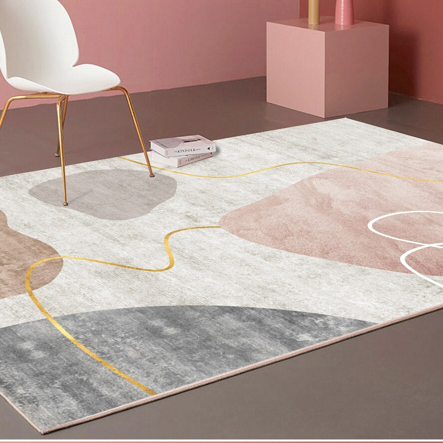 Modern Abstract Short-Plush Area Rug