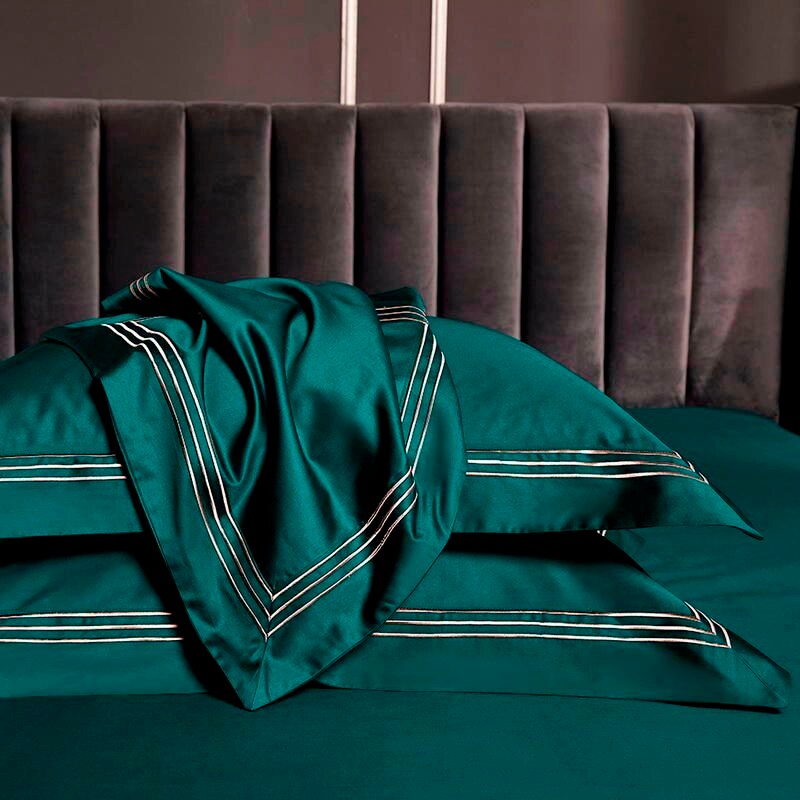 Emerald Embroidered Bedding Set – view 4