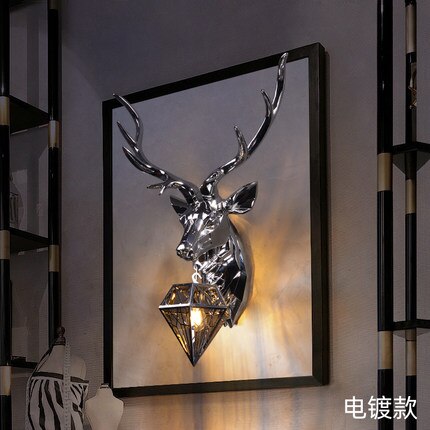 Antler Wall Sconce, Gold or Silver