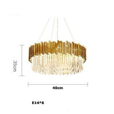 Dipped in Gold Crystal Chandelier
