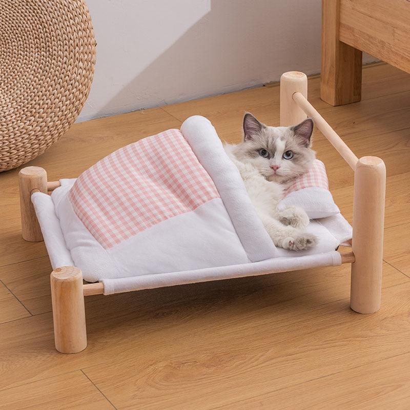 Japandi Style Pet Bed – Pink