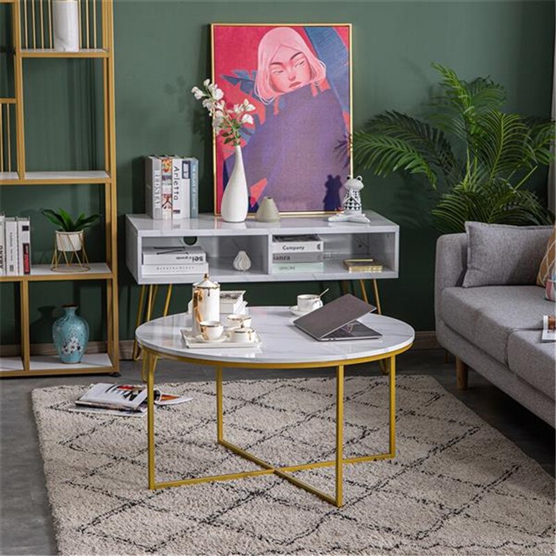 Luxurious Modern Marble Coffee Table – ModernSpaceLiving