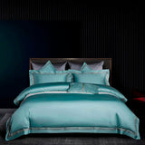 Aquamarine Embroidered Bedding Set