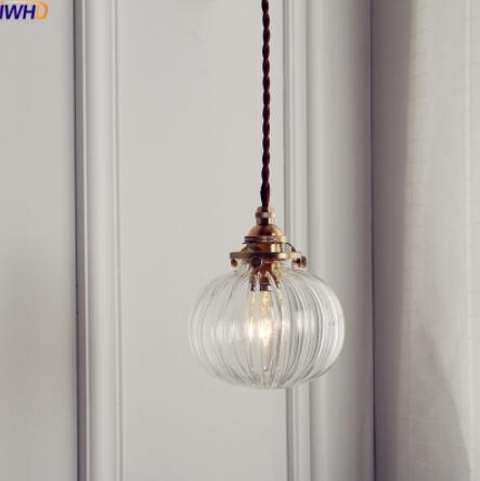 Nordic Glass Ball Pendant Light, Polished Copper