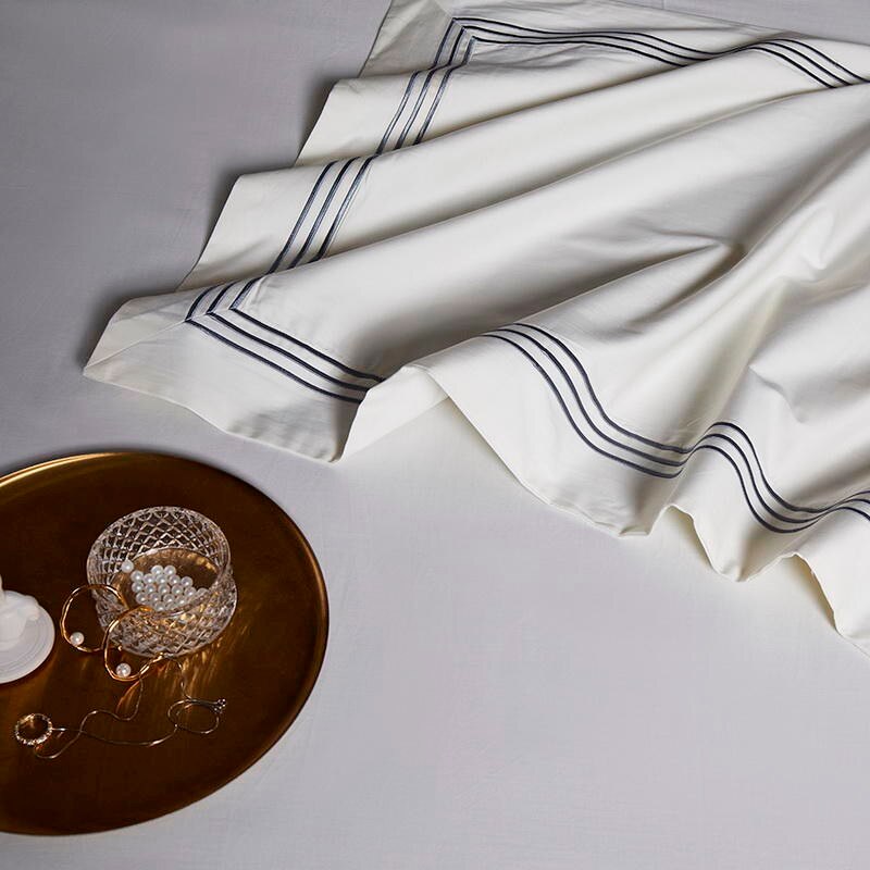 Pearl White Embroidered Bedding Set – view 6