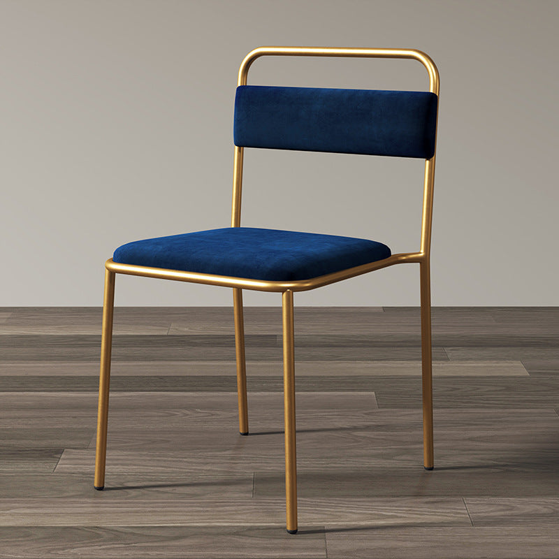 Modern Stackable Chair (Set of 4) – Blue