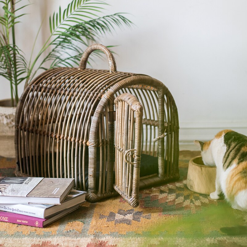 Handmade Rattan Artisan Pet Bed – view 4