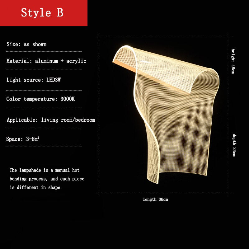 Acrylic Light Guide Table Lamp, Modern Luxury