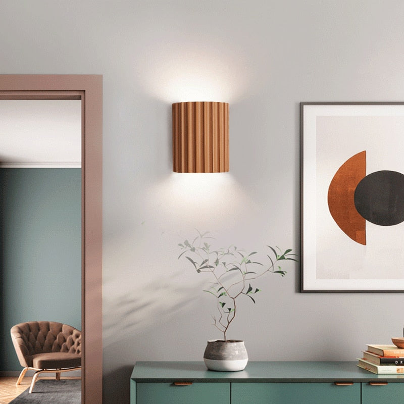 Compact Resin Wall Sconce, 4 Colours