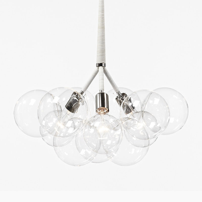 Nordic Glass Ball Cluster Chandelier, 9 / 12 / 18 Heads