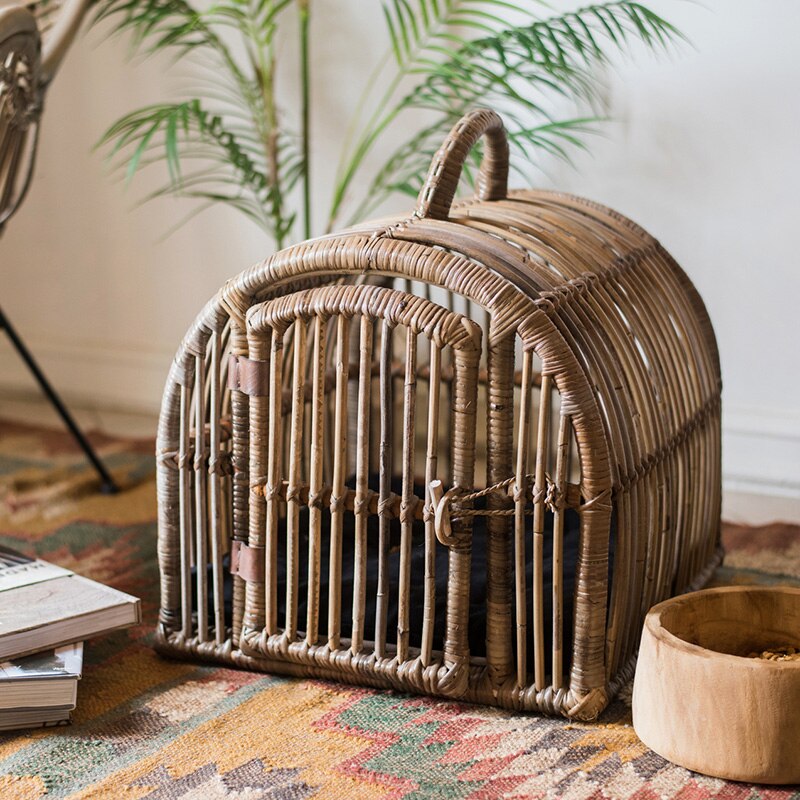 Handmade Rattan Artisan Pet Bed – view 2